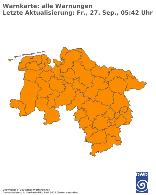 Aktuelle Wetterwarnungen für  Forchheim