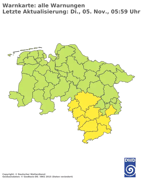 Aktuelle Wetterwarnungen für  Forchheim