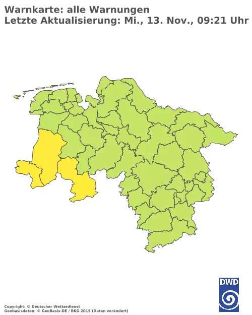 Aktuelle Wetterwarnungen für  Forchheim