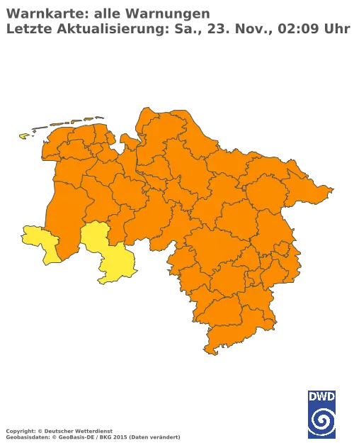 Aktuelle Wetterwarnungen für  Forchheim