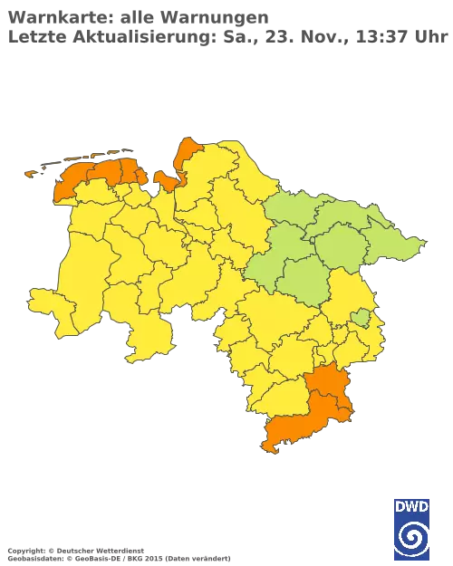 Aktuelle Wetterwarnungen für  Forchheim